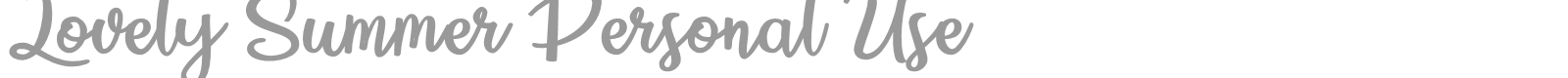 Lovely Summer font preview